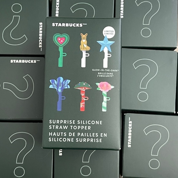 Starbucks Accessories - NEW Starbucks Surprise Silicone Straw Topper Mystery Blind Box Limited Holiday